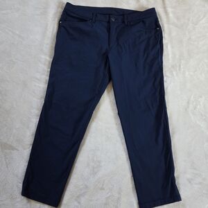 Lululemon ABC Slim-fit Pants Navy Mens Size 34